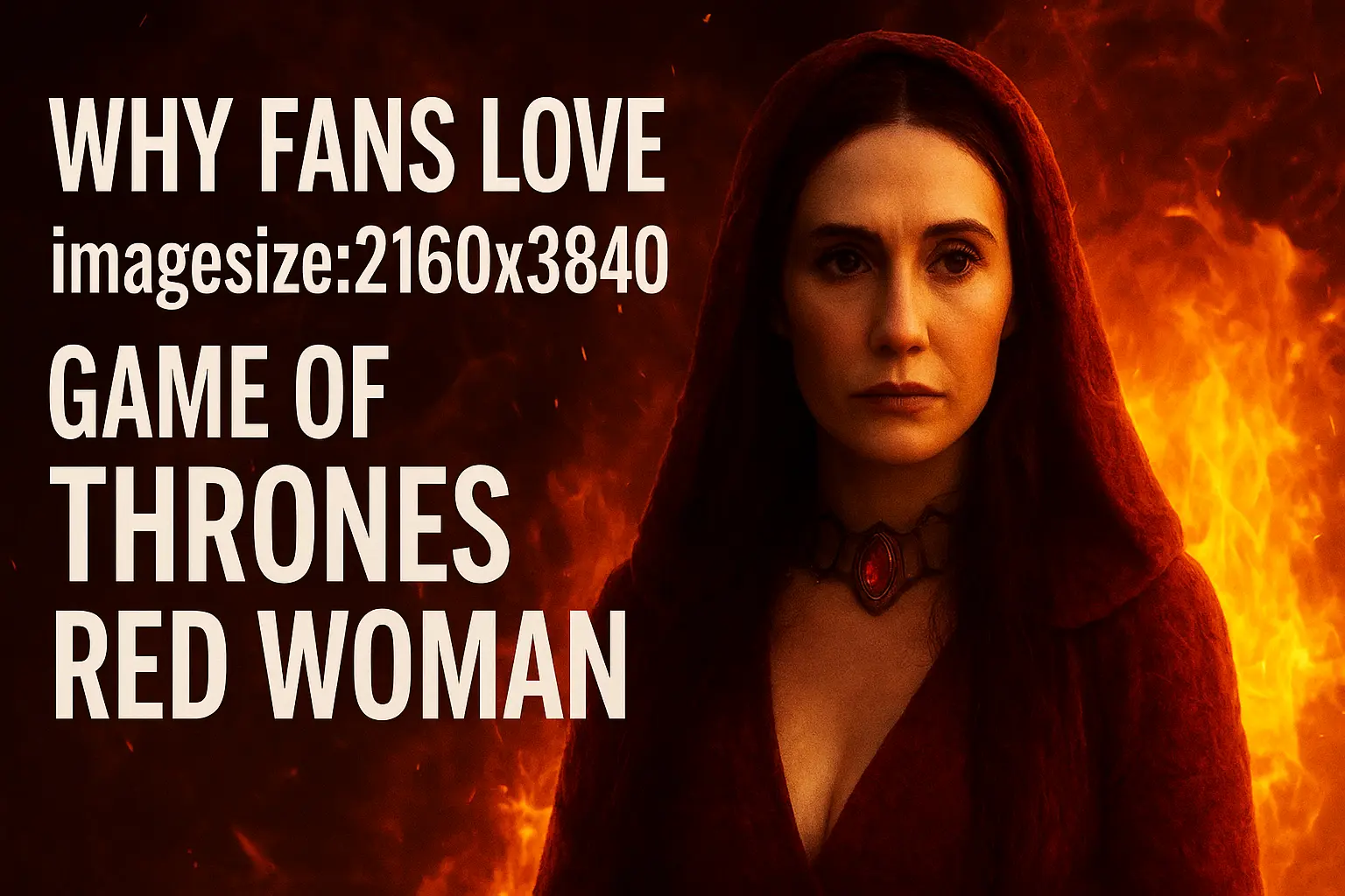 Imagesize:2160x3840 Game Of Thrones Red Woman